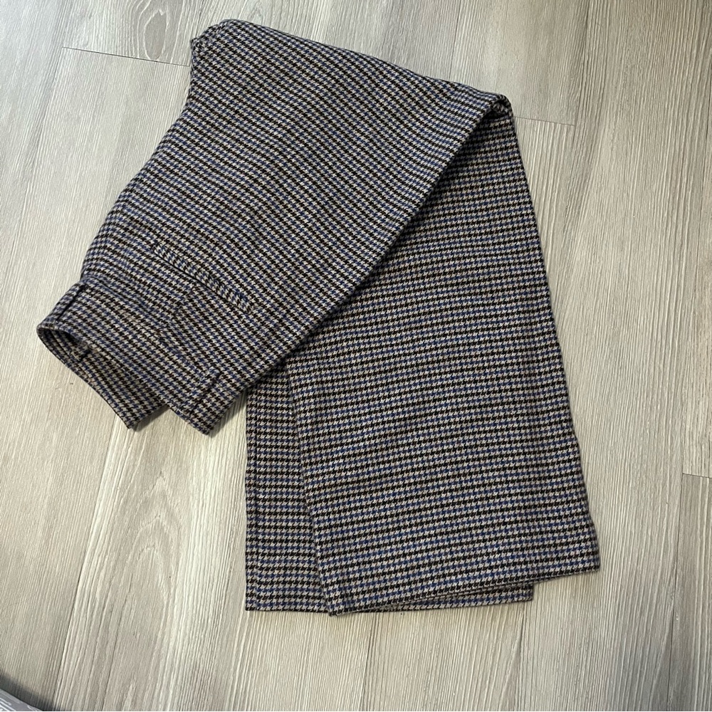 Everlane Rewool Way High Drape Pant Houndstooth - Picture 2 of 7